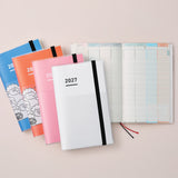 Kokuyo - Jibun Techo 2027 First Kit | Agenda semanal A5 Slim | Rosa — interior y detalles