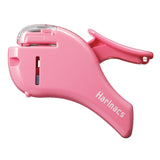 Kokuyo - Stapler Harinacs Compact Alpha grapadora de presión sin grapas | 5 Hojas | Rosa