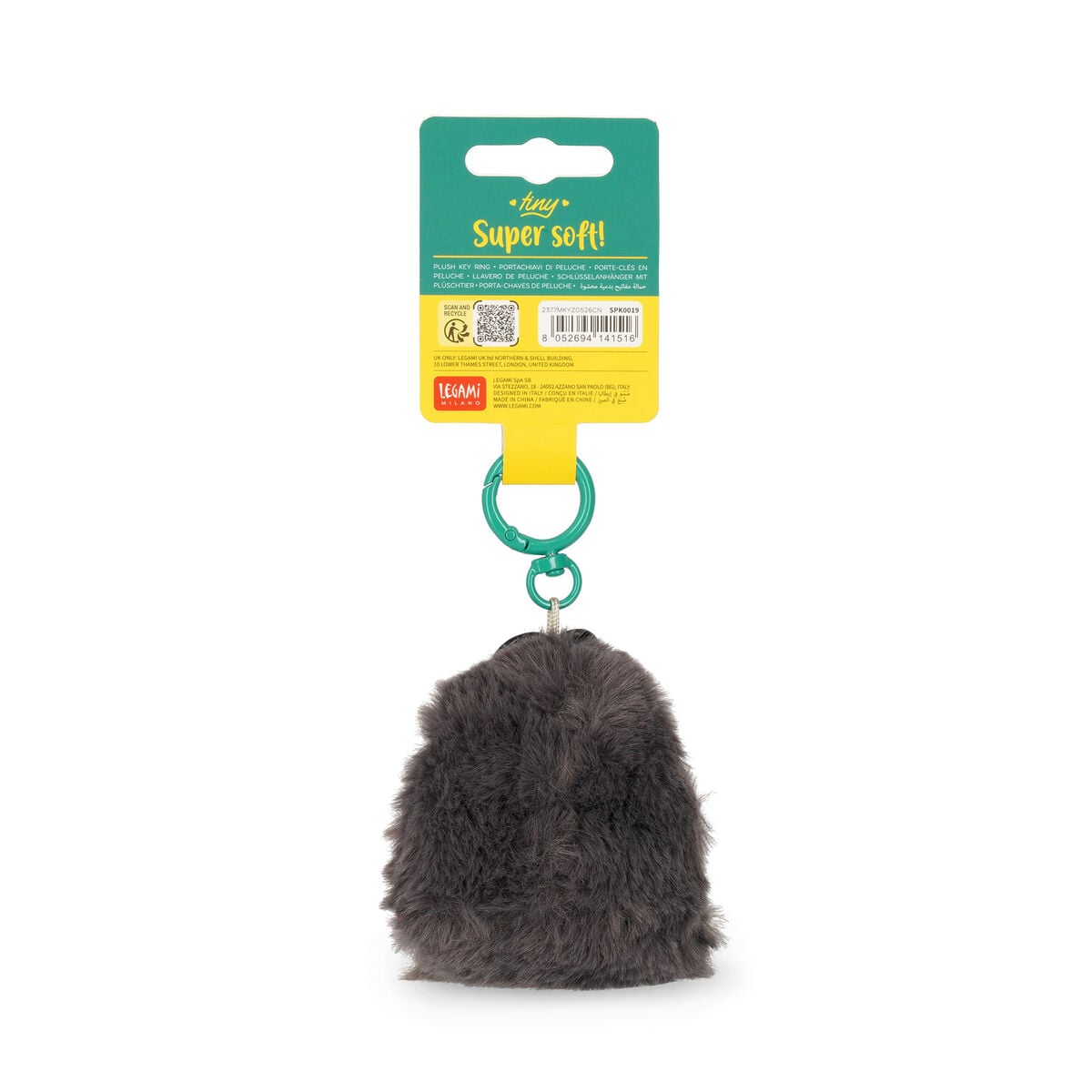 Detalle 5 de llavero de peluche tiny super soft gorilla de legami