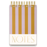 Designworks Ink - Large Chunky Notepad | Lilac + Ochre Stripes