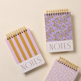 Designworks Ink - Large Chunky Notepad | Lilac + Ochre Stripes