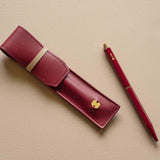Ystudio - Estuche de Piel Vegana para Bolígrafo - Classic Reflect | Red