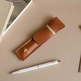 Ystudio - Vegan Leather Pen Pouch - Classic Reflect | Caramel