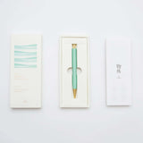 Ystudio- Bolígrafo Glamour Evolve - Ocean Sustainable Ballpoint Pen - Teal Green