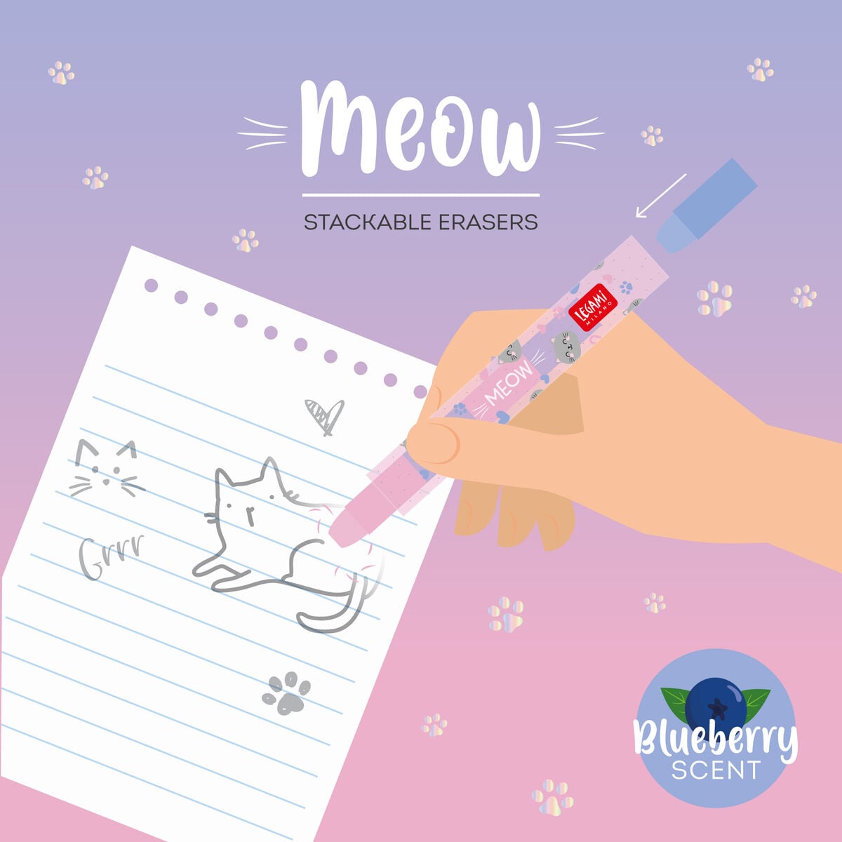Legami - Gomas Apilables | Meow Kitty - vista 2