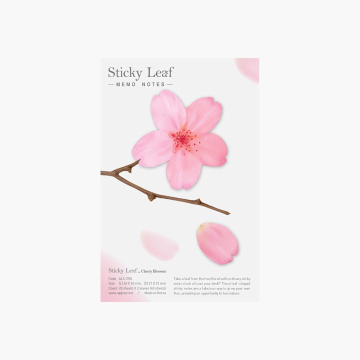 Appree - Notas Adhesivas | Flores de Cerezo Rosa | Tamaño M