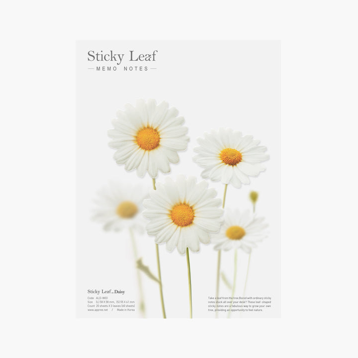 Appree - Sticky Notes | White Daisy | Size L