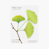 Appree - Sticky Notes | Green Ginkgo Leaf | Size L