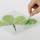 Appree - Sticky Notes | Green Oak Leaf | Size L