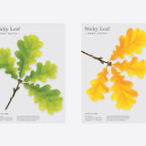 Appree - Sticky Notes | Green Oak Leaf | Size L