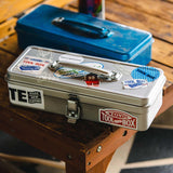 TOYO STEEL ST-320 Trunk Shape Toolbox Caja de Herramientas y Almacenaje | Blue Gray
