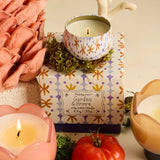 Paddywax – Scented Candle Tulip 2oz/56g Printed Tin Candle | Bronzed Gardenia