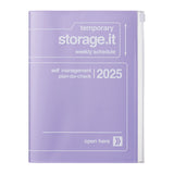 Mark's - Agenda Semanal Storage.it A5 | Sept 2024 - Dic 2025 | Morado