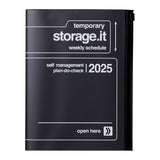 Mark's - Agenda Semanal Storage.it A5 | Sept 2024 - Dic 2025 | Negro