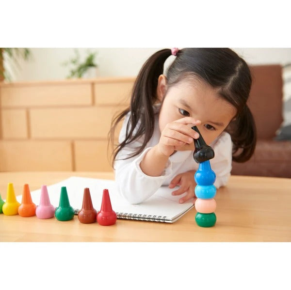 Aozora - Baby Color Pack of 6 Crayons | Basic