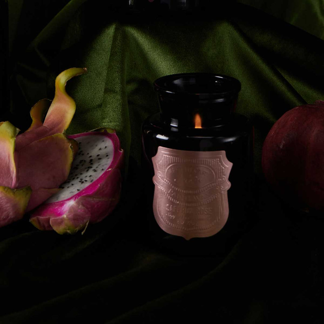 Paddywax -  Vela Aromática Apothecary Noir 8 oz. | Saffron Rose