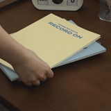 Iconic - RECORD ON Planificador Mensual A4 | Nov 25 - Dic 26 | Cloudy Blue