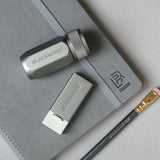 Blackwing - Soft Handheld Eraser + Holder - Eraser and metal support | Grey