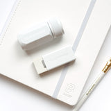 Blackwing - Soft Handheld Eraser + Holder - Eraser and metal support | White