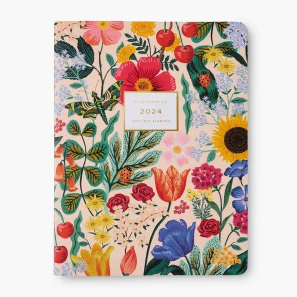 Rifle Paper Co. Planificador Mensual 2024 | Ene - Dic 2024 | Blossom