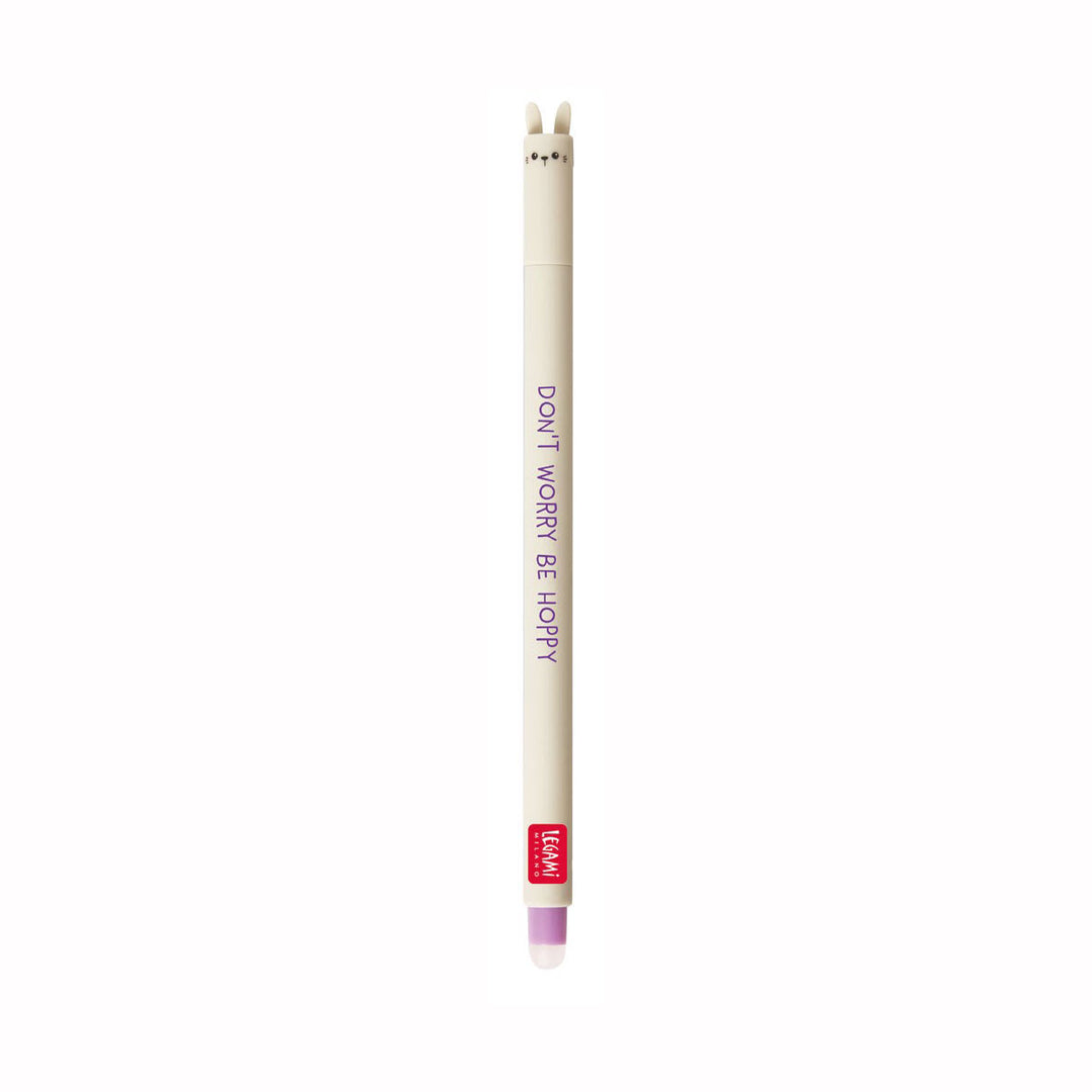 Legami -Erasable gel pen | Bunny | Purple ink