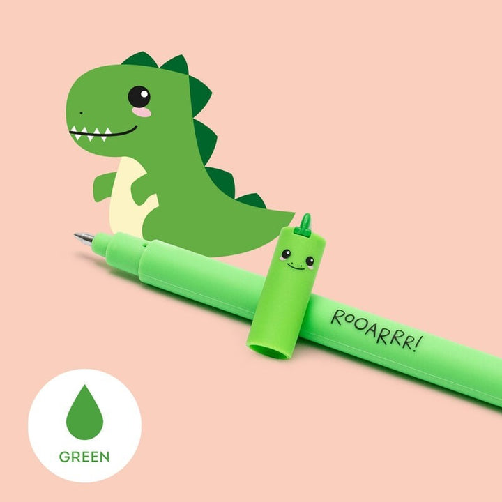 Legami -Erasable gel pen | DINO | Green ink