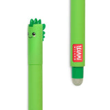 Legami - Bolígrafo de Gel Borrable | Dino | Tinta Verde