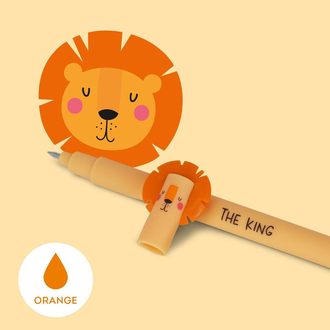 Legami -Erasable gel pen | LION | Orange ink