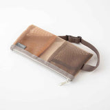 Midori - Book Band Mesh Pencase Estuche Lápices | Brown