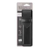 Midori - Book Band Pen Case B6 - A5 Estuche de Piel Reciclada | Negro