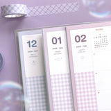 Iconic - Bubbly Diary Diary 2025 January - Dec | Weekly | French Cream 