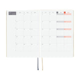 Hobonichi - Agenda Hobonichi Techo 2026 HON A5 | Inglés - Día Página - Enero a Diciembre | Slash (Ivory)