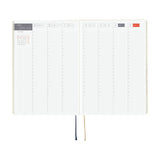 Hobonichi - Agenda Hobonichi Techo 2026 HON A5 | Inglés - Día Página - Enero a Diciembre | Slash (Ivory)