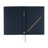 Hobonichi - Agenda Hobonichi Techo 2026 HON A5 | Inglés - Día Página - Enero a Diciembre | Slash (Navy)