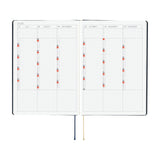Hobonichi - Agenda Hobonichi Techo 2026 HON A5 | Inglés - Día Página - Enero a Diciembre | Slash (Navy)