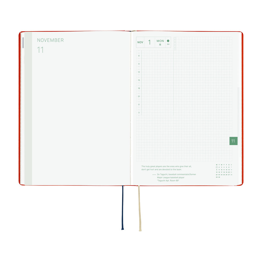 Hobonichi - Agenda HON 2027 A5 en inglés | Yumi Kitagishi: White Cat and Rabbit’s Tea Room · detalle 5