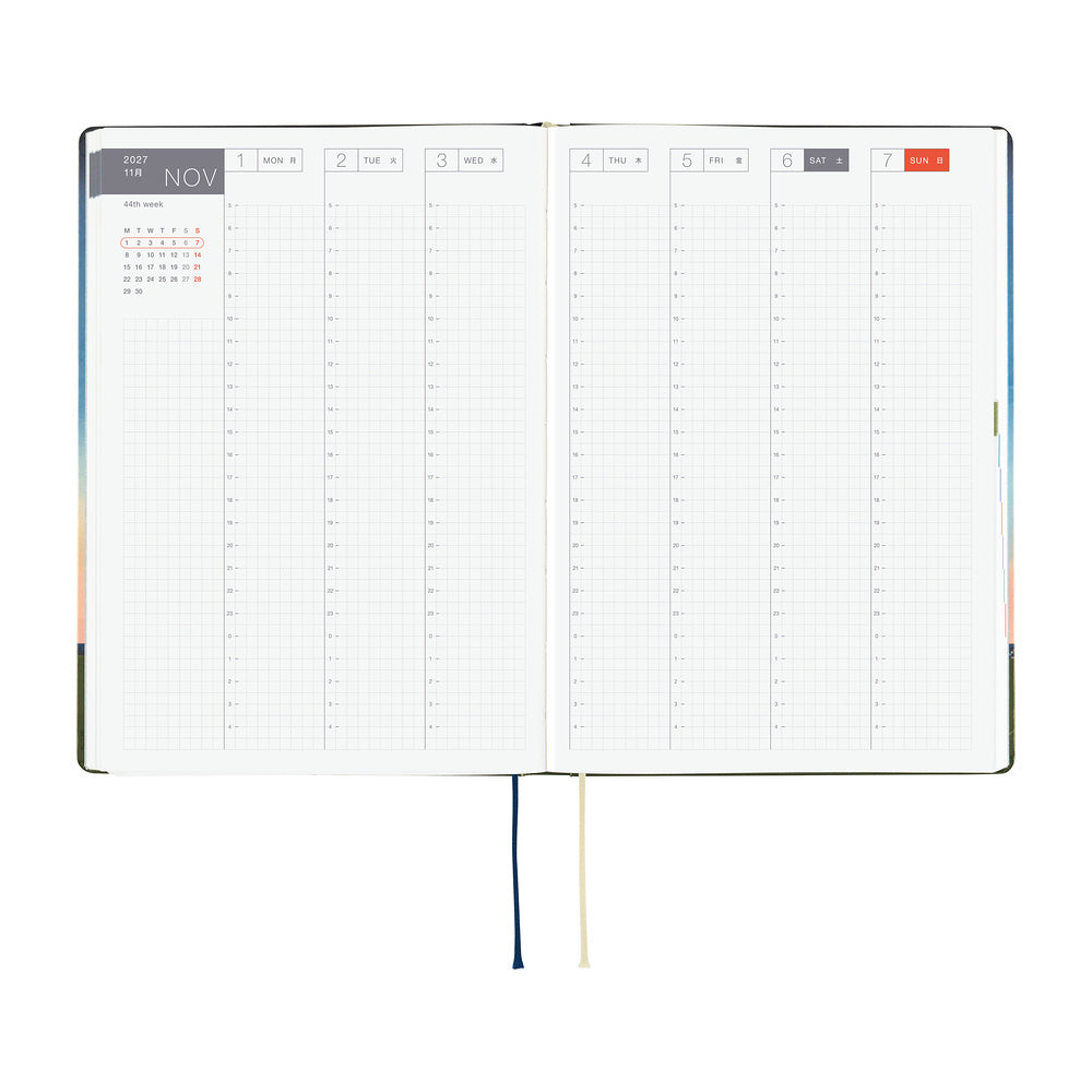 Hobonichi - Agenda HON 2027 A5 en inglés | Hiroko Kubota: String Telephone Until the Moon is Full · detalle 7