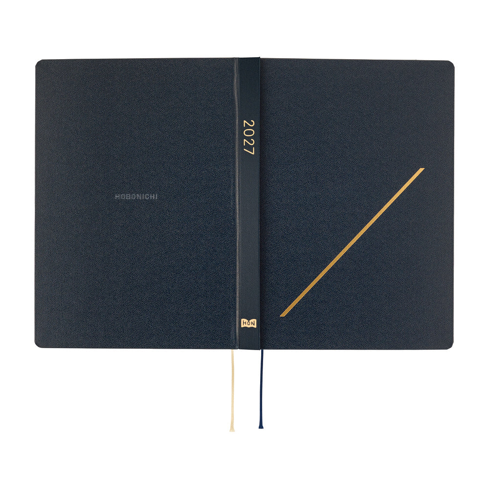 Hobonichi - Agenda HON 2027 A5 en inglés | Slash (Navy) · detalle 3