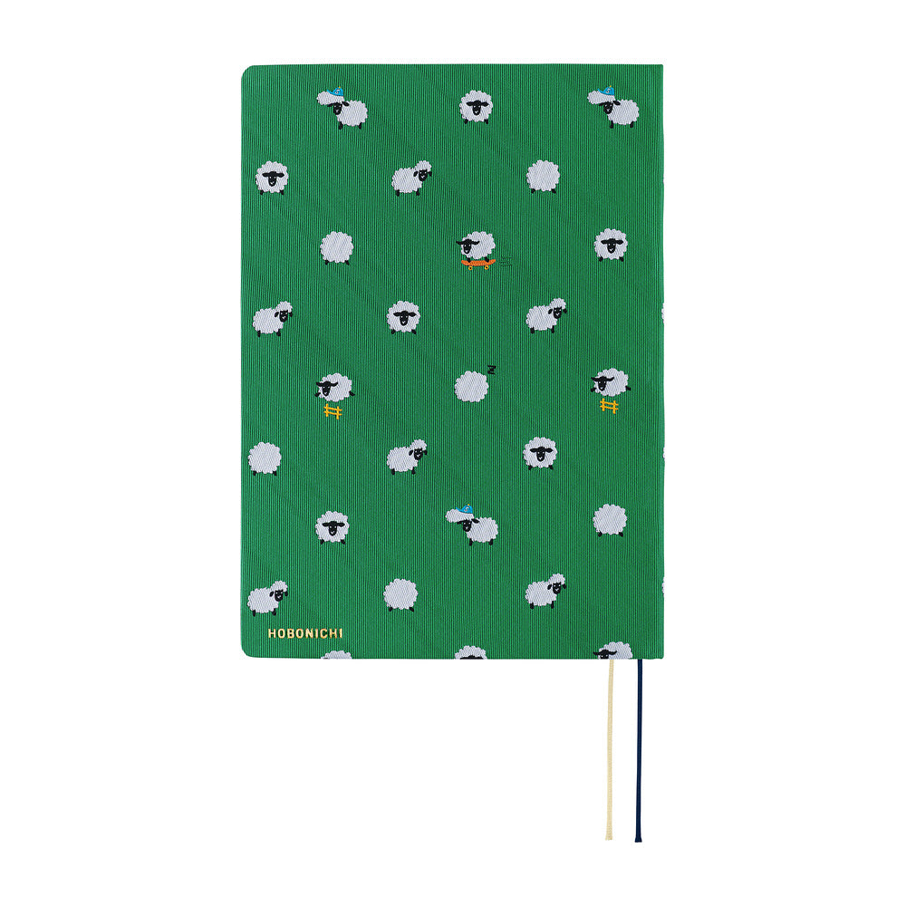 Hobonichi - Agenda HON 2027 A5 en inglés | Bow & Tie: Sheep Sheep Sheep · detalle 2