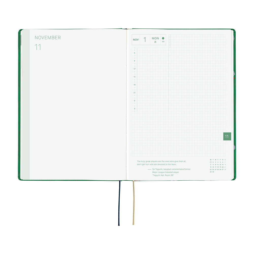 Hobonichi - Agenda HON 2027 A5 en inglés | Bow & Tie: Sheep Sheep Sheep · detalle 5