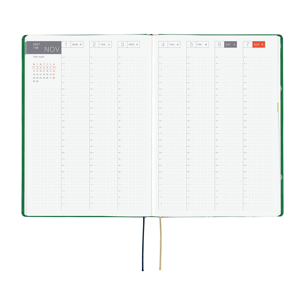 Hobonichi - Agenda HON 2027 A5 en inglés | Bow & Tie: Sheep Sheep Sheep · detalle 7