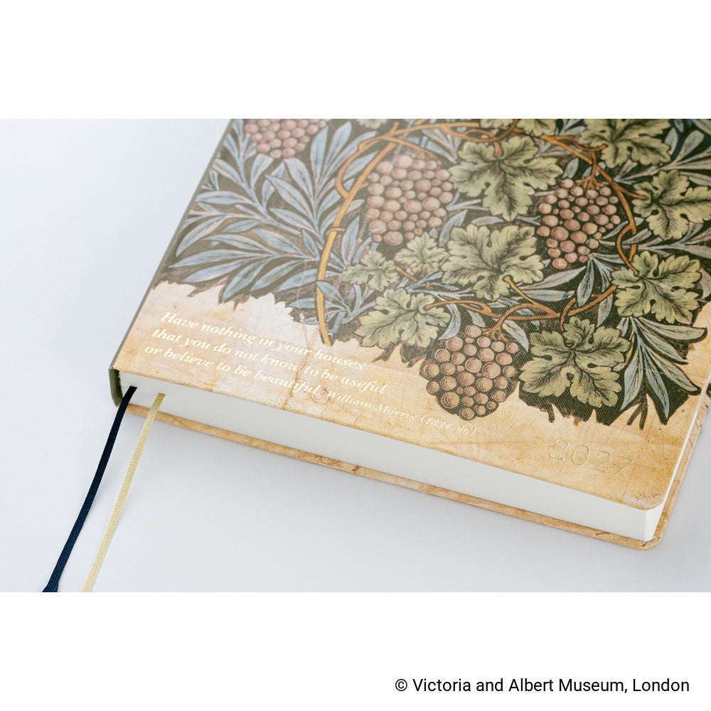 Hobonichi - Agenda HON 2027 A5 en inglés | V&A Series: Vine · detalle 10