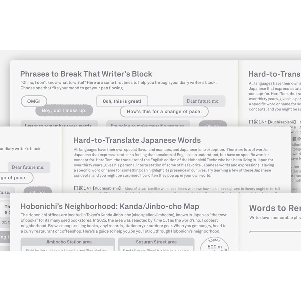 Hobonichi - Agenda Techo 2027 Cousin Book A5 en inglés | Hobonichi Techo 2027 English Cousin Book [A5 size/Daily/Jan…