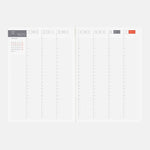 Hobonichi - Agenda Techo 2027 Cousin Book A5 en inglés | Hobonichi Techo 2027 English Cousin Book [A5 size/Daily/Jan…