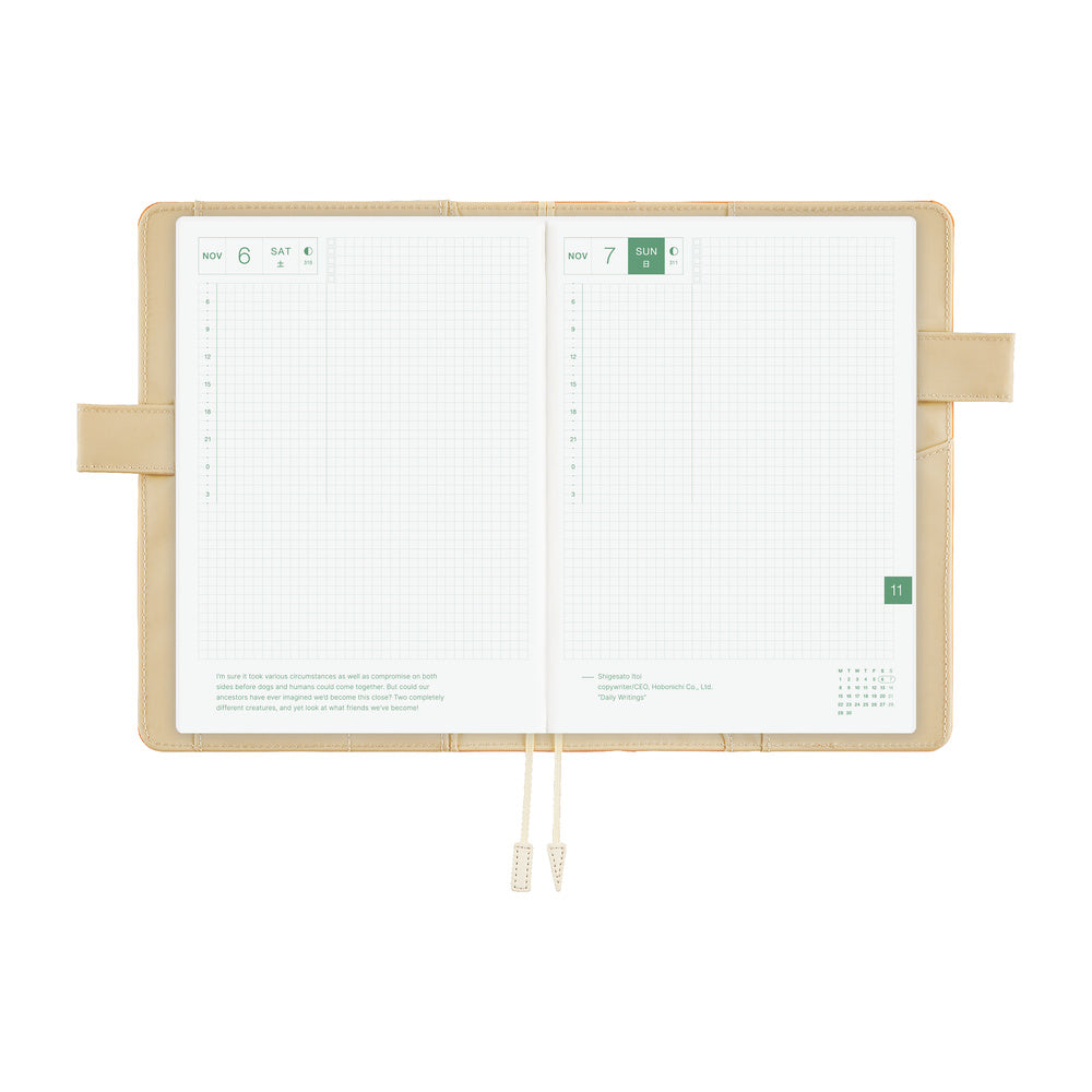 Hobonichi - Funda A5 Cousin | Colors: Mango Latte · detalle 6