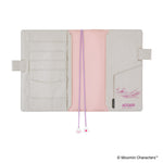 Hobonichi - Funda A5 Cousin | Moomin: My Yard (Pink Gray) · detalle 4