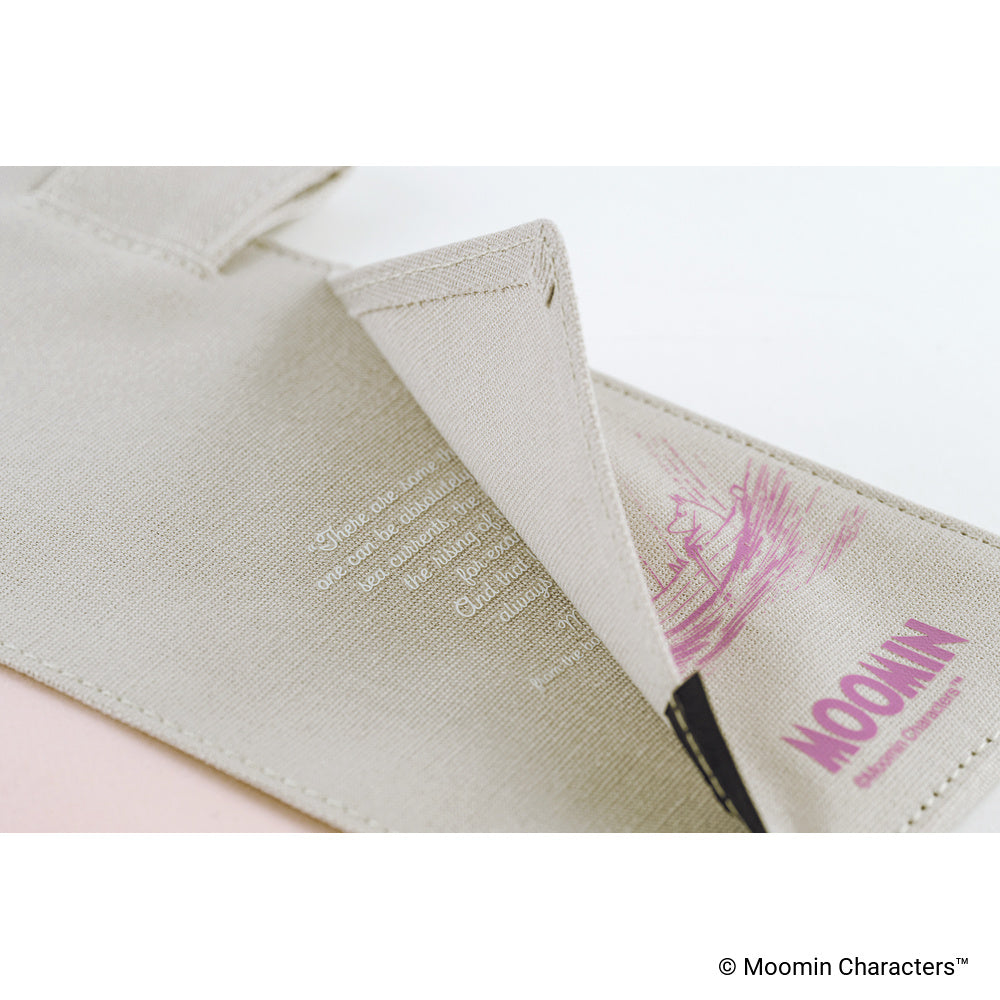 Hobonichi - Funda A5 Cousin | Moomin: My Yard (Pink Gray) · detalle 6