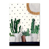 Mélanie Voituriez - Tarjeta Postal | Cactus y lunares