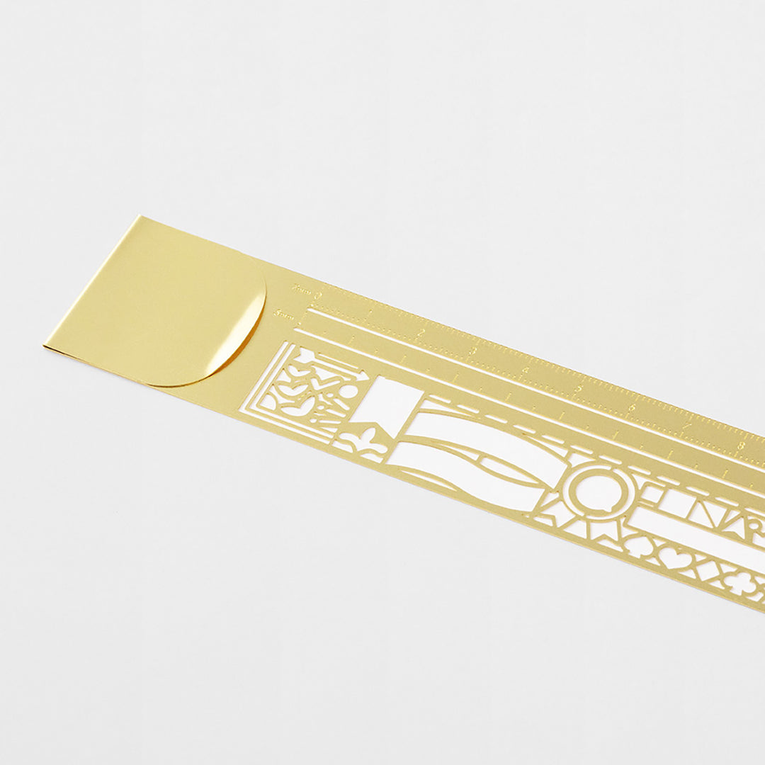 Midori - Clip Ruler Bookmark Ruler | Decorative Pattern 