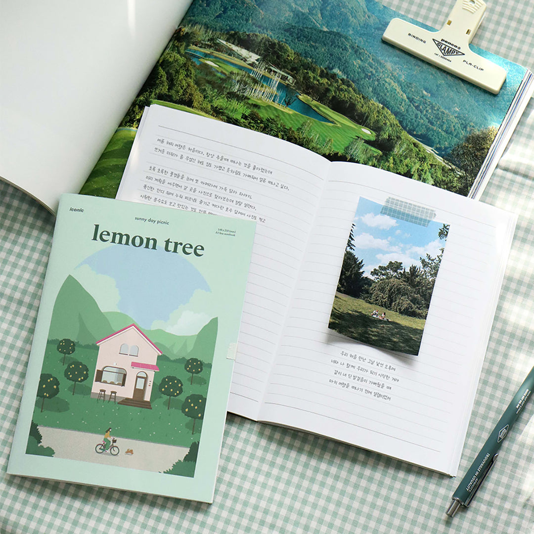 Iconic  Cuaderno Haru A5 | 05 Lemon tree | Hojas con Líneas